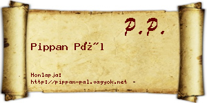 Pippan Pál névjegykártya